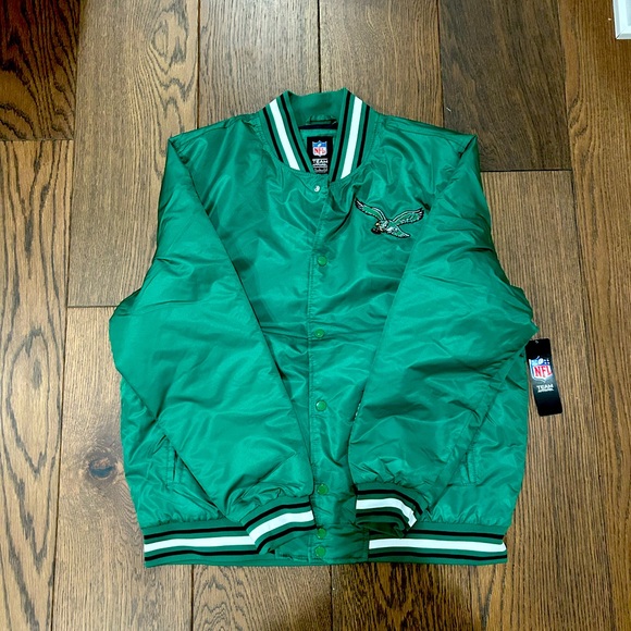NFL Other - NET NFL Philadelphiaelphia Eagles Satin Varsity Bomber Jacket